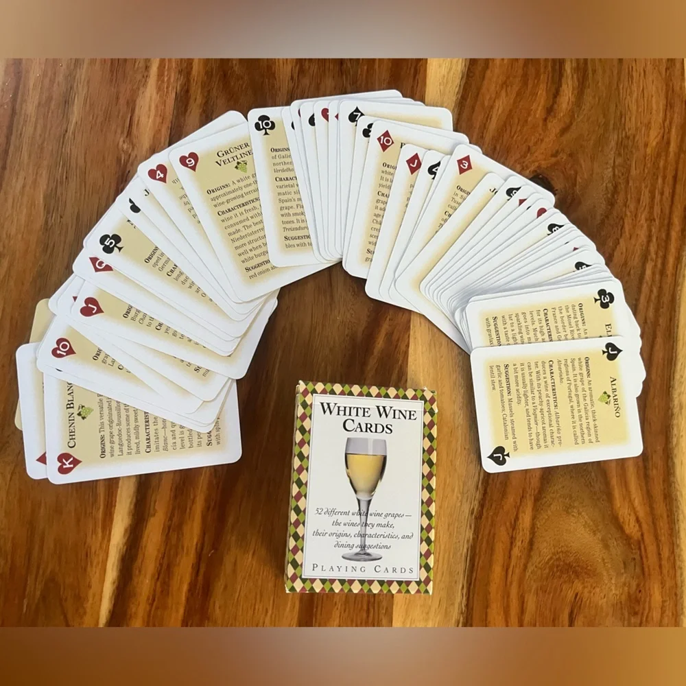 2 Decks of Playing Cards White Wine and Red Wine Varietal Information - Picture 7 of 7
